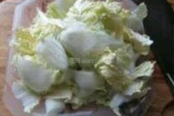 醋溜白菜的做法图解2