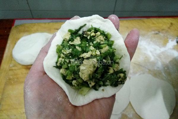 鸡蛋茴香素包子的做法图解12