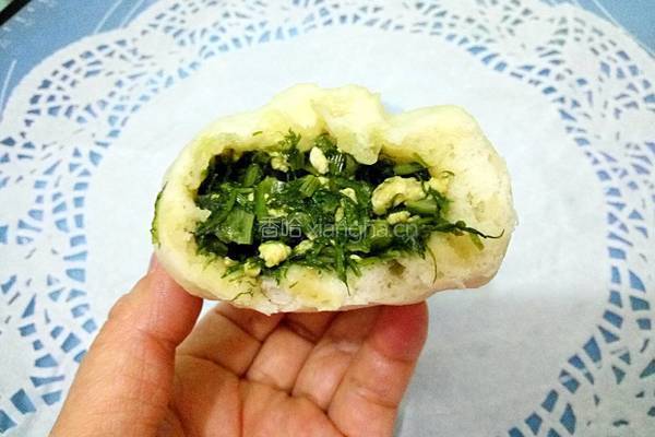 鸡蛋茴香素包子的做法图解15