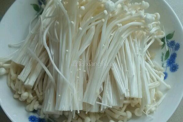 双菇炒肉的做法图解3