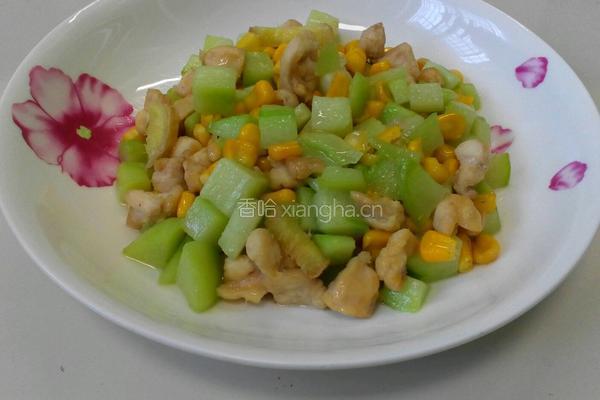 佛手瓜炒鸡丁