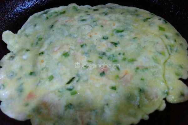 韭菜火腿鸡蛋饼的做法图解7