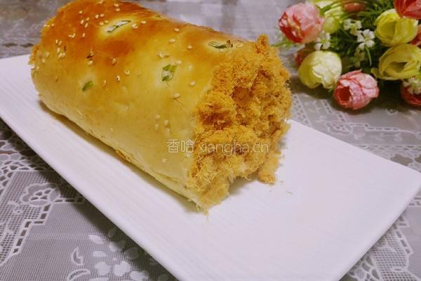 香葱肉松面包卷的做法图解10