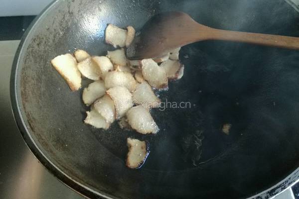 腊肉炒香干的做法图解3