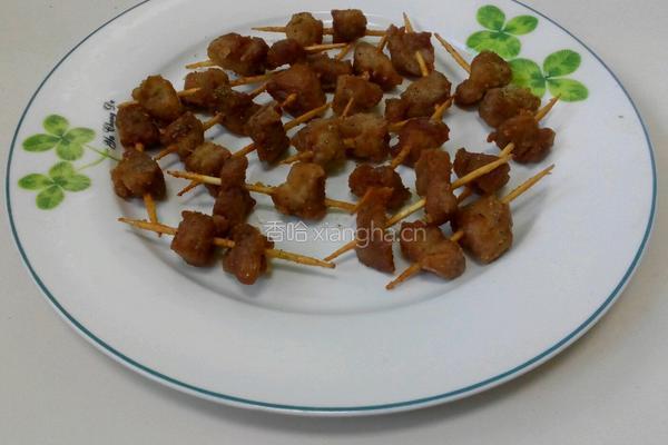 椒盐牙签肉的做法图解10