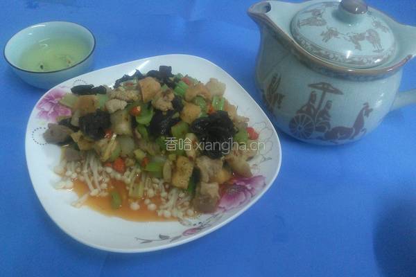 肉末金针菇的做法图解3