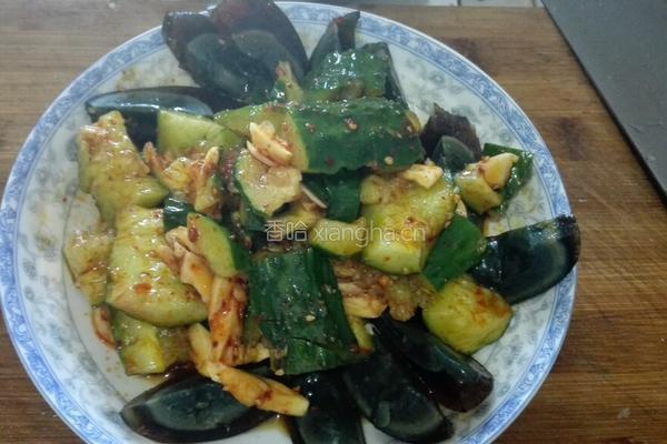 皮蛋拌黄瓜的做法图解4