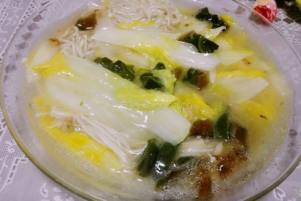 上汤娃娃菜的做法图解6
