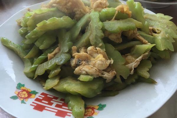 苦瓜炒蛋的做法图解4