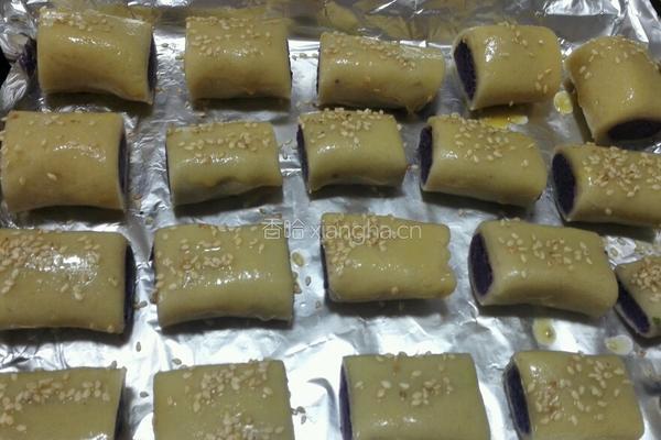 黄金紫薯卷的做法图解9