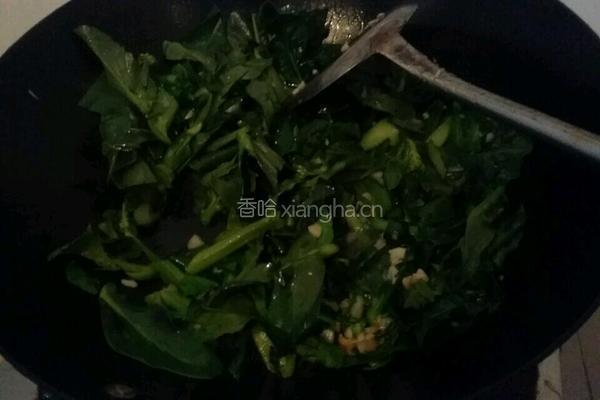 蒜蓉芥兰的做法图解2