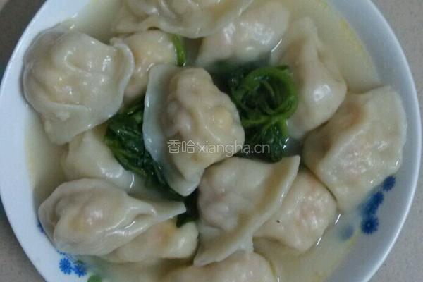 西洋菜贝壳饺汤