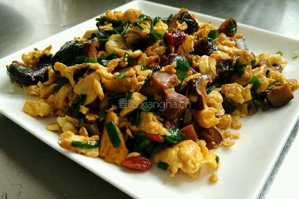 香菇炒鸡蛋的做法图解6