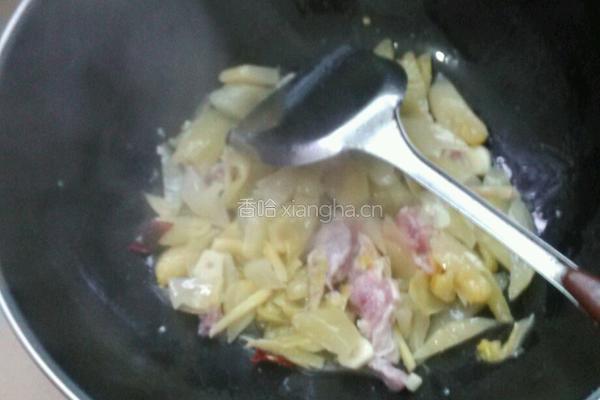 咸菜炒肉片的做法图解7