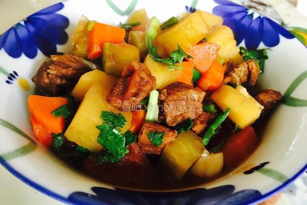 土豆萝卜炖牛肉的做法图解8