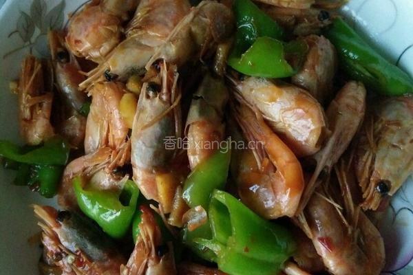 青椒炒虾