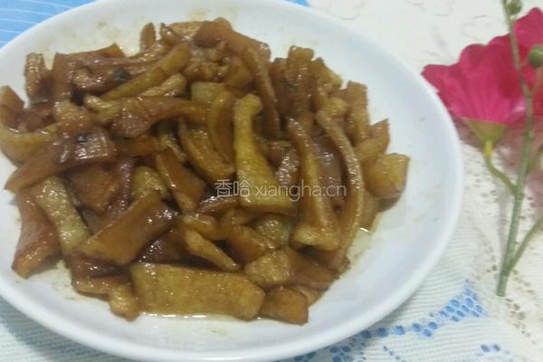 糖醋肉皮的做法图解4