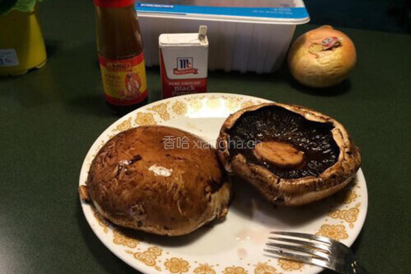 鲜烤香菇酿肉的做法图解2