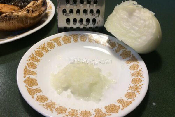 鲜烤香菇酿肉的做法图解3