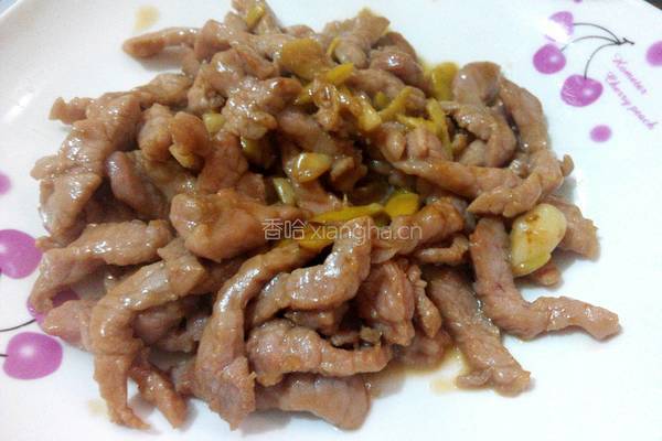 杏鲍菇炒肉丝的做法图解8