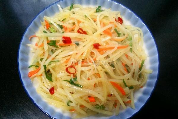麻香酸辣土豆丝的做法图解4