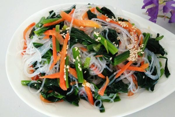 爽口菠菜粉丝的做法图解15