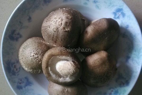 双菇干腐肉片的做法图解1