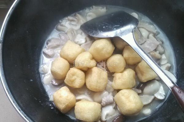 双菇干腐肉片的做法图解14