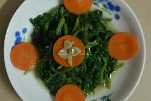素炒皇帝菜的做法图解6