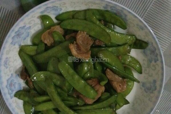 兰豆炒肉片的做法图解4