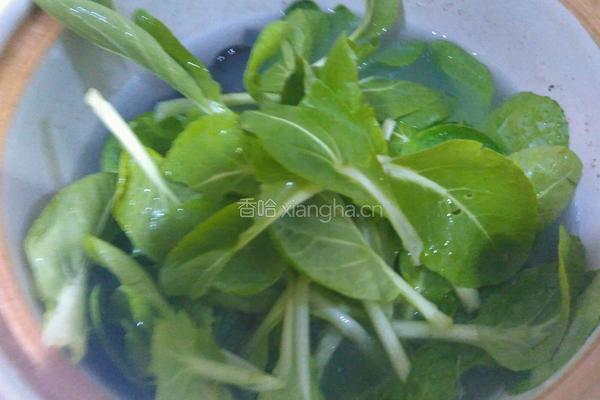 青菜木耳汤的做法图解4