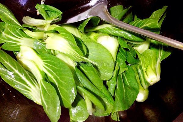 蚝油香菇油菜的做法图解5