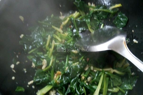 蒜蓉菠菜的做法图解4