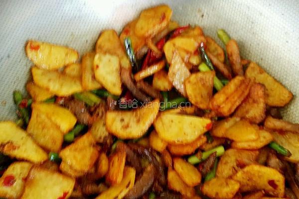 香辣土豆片的做法图解4