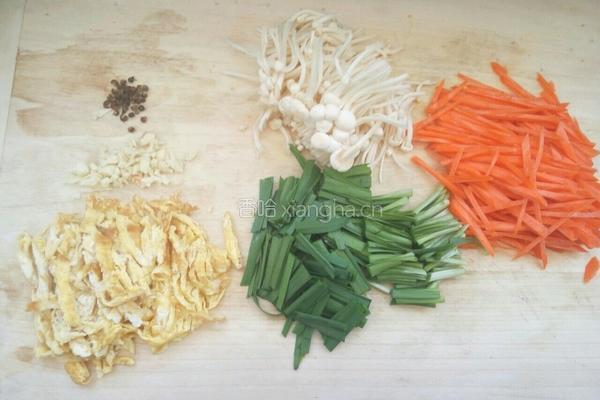 素菜春卷的做法图解3