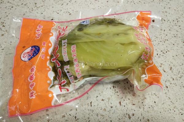酱腌菜肉末的做法图解1