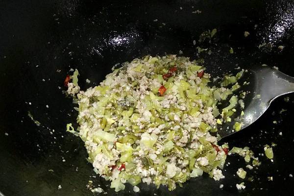酱腌菜肉末的做法图解9