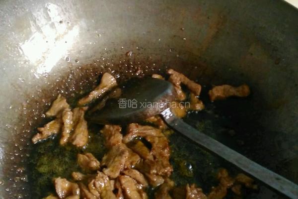 青椒肉丝炒面的做法图解3