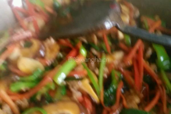 青椒肉丝炒面的做法图解4