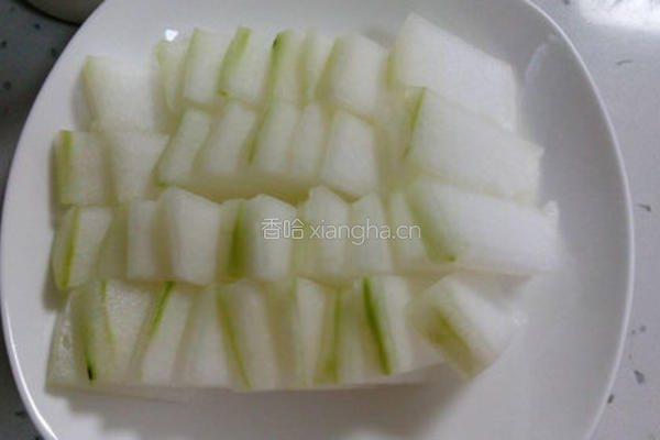 蒜蓉蚝油蒸冬瓜的做法图解1