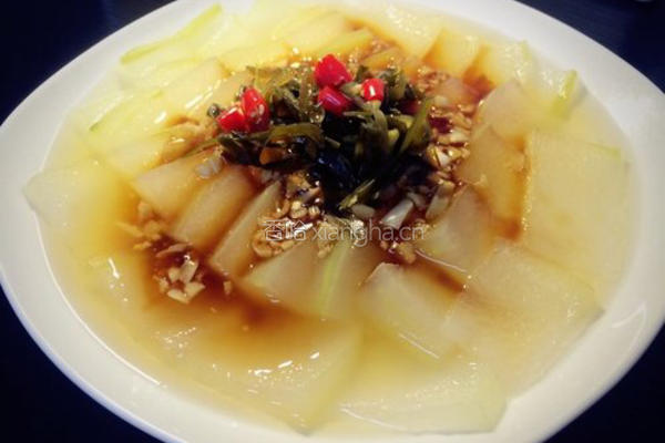 蒜蓉蚝油蒸冬瓜的做法图解5