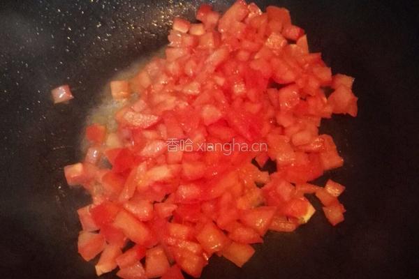 蕃茄蛋炒饭的做法图解2