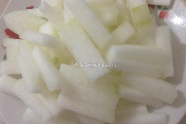 咸肉冬瓜条的做法图解1