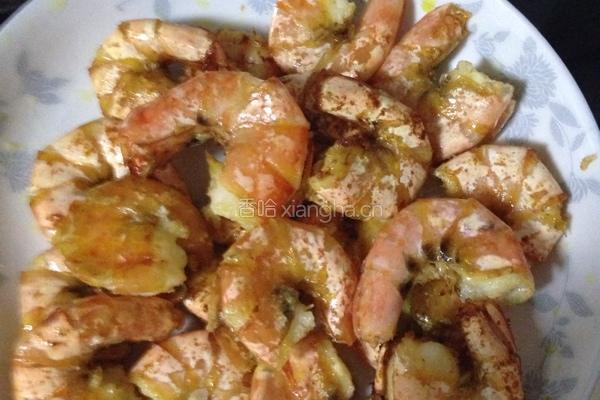 番茄酱炒大虾 的做法图解4