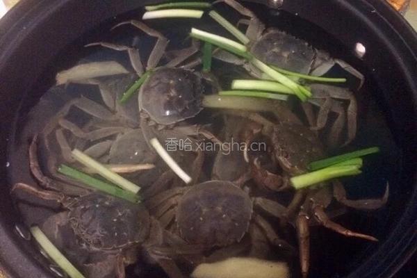 水煮河蟹的做法图解5