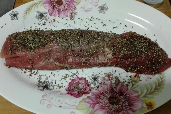 烤火腿猪里脊的做法图解2