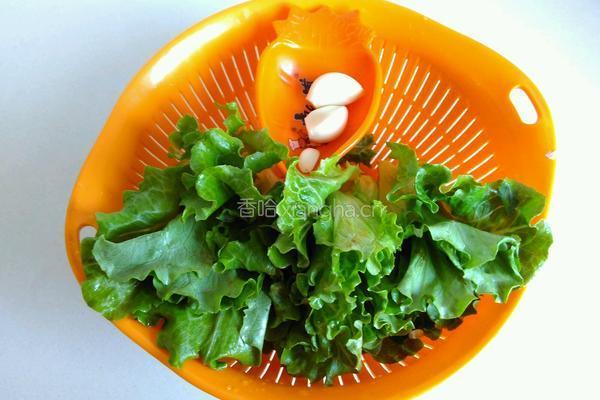 蒜泥生菜的做法图解1