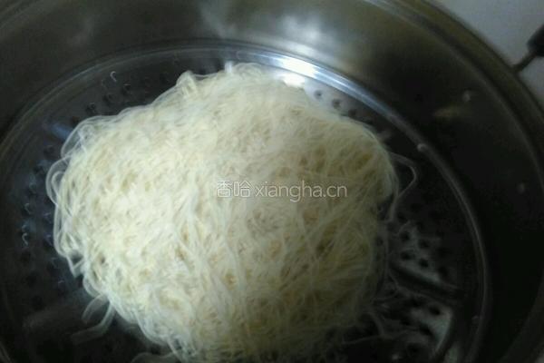 素蒸面条的做法图解3