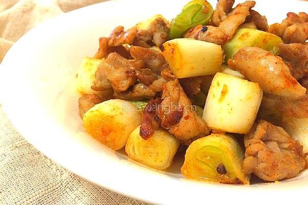 葱段炒鸡脖肉的做法图解7