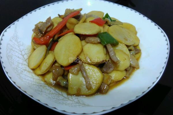 茨菇炒咸肉的做法图解9